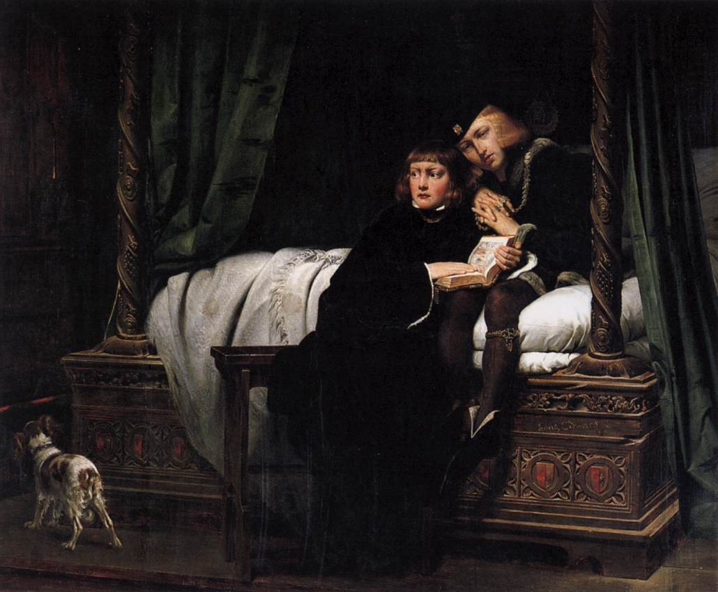 "Гибель детей короля Эдуарда в Тауэре", Пол Деларош, 1831. (cc) Wikimedia Commons 