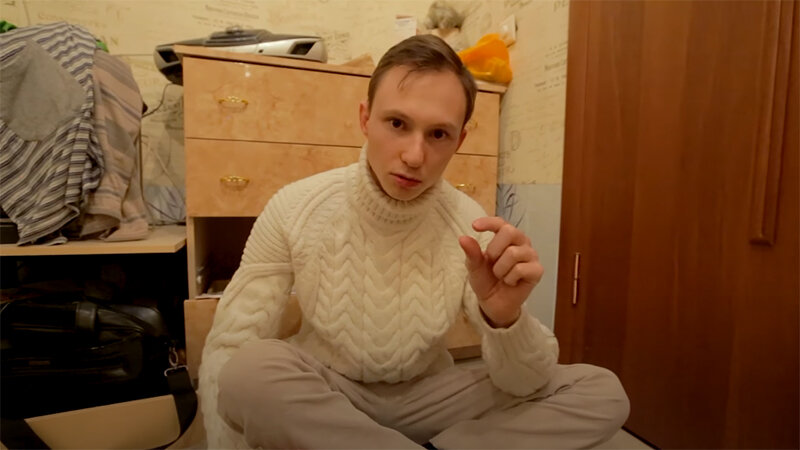 АРТЁМ МАСЛОВ. СКРИНШОТ ЕГО YOUTUBE-КАНАЛА 