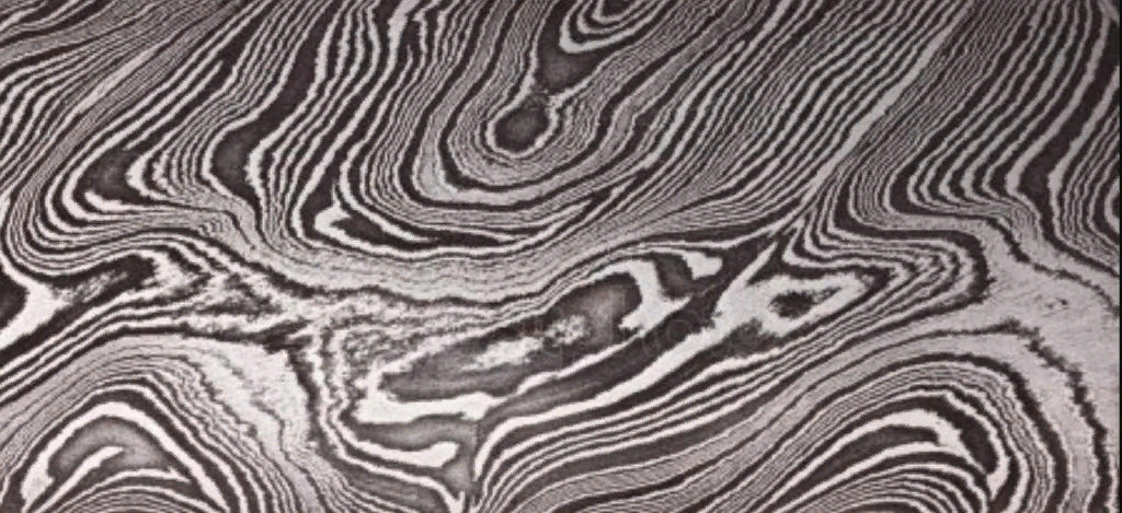 Рисунок дамасской стали.