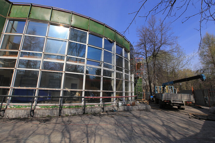 Снос кафе «Сказка». Апрель 2020 года Фото: Павел Комаров, nsknews.info