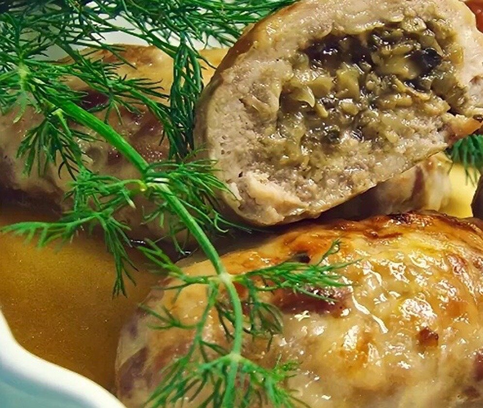 Котлеты фарширов грибами