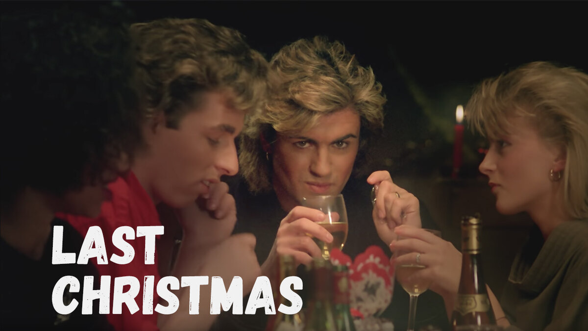 Ласт кристмас джордж. Группа Wham last Christmas. Ласт Кристмас клип. Wham last Christmas клип.