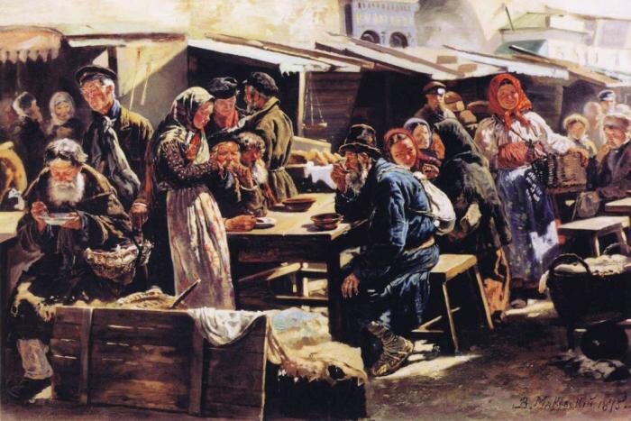  Владимир Маковский «Обед», 1875 год