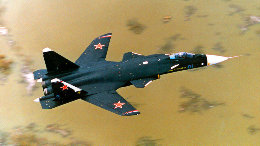     Экспериментальный истребитель с крылом обратной стреловидности Су-47 «Беркут» РИА Новости Пашковский