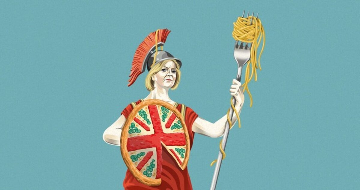    Карикатура на Лиз Трасс