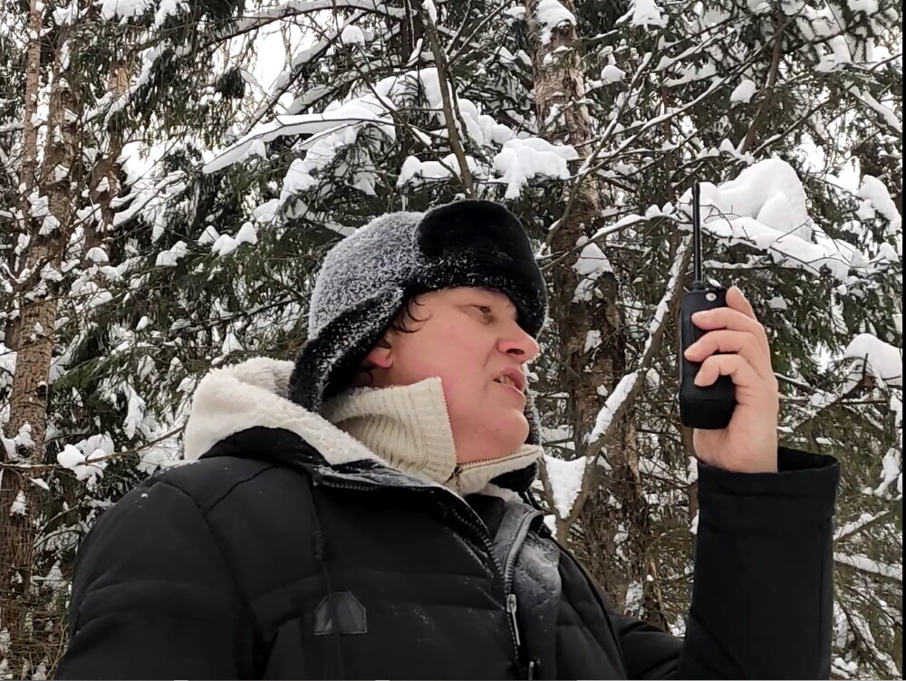 Проверка работы в лесу радиостанций КБ Беркут