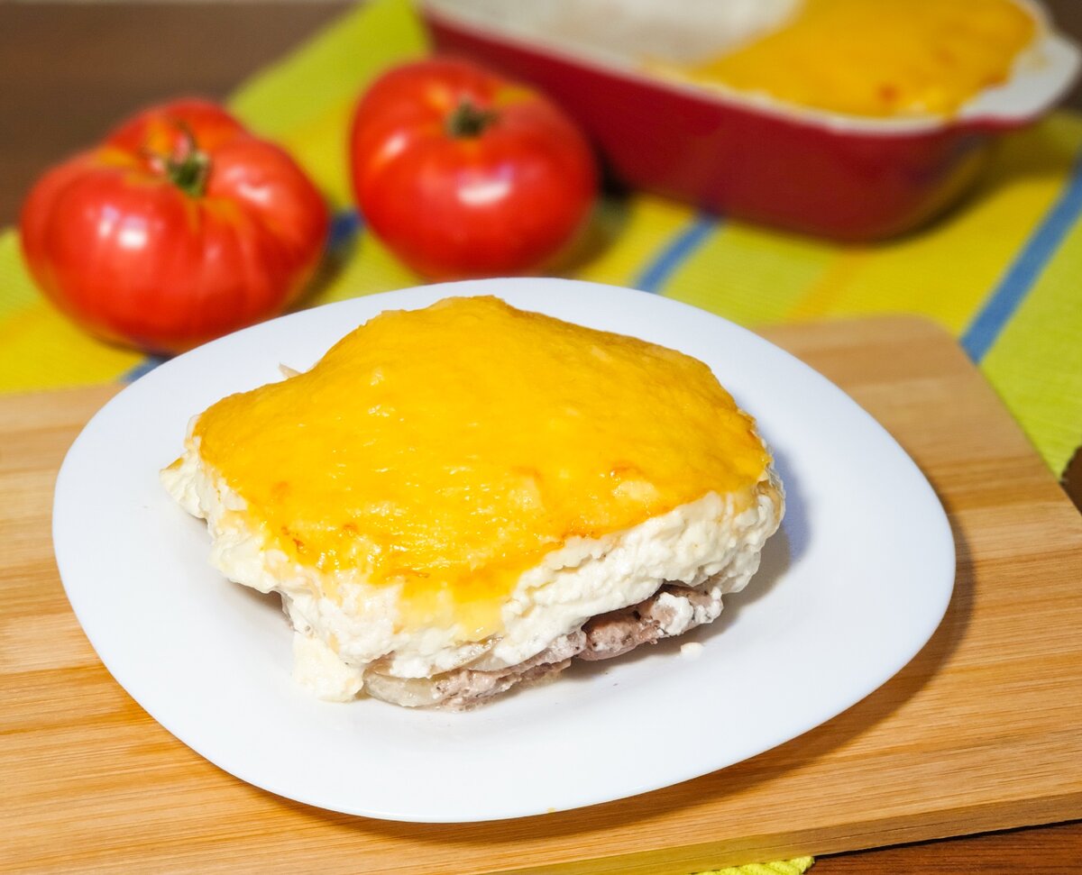 Мясо по-французки под хрустящей сырной корочкой | Лучшие рецепты | Дзен