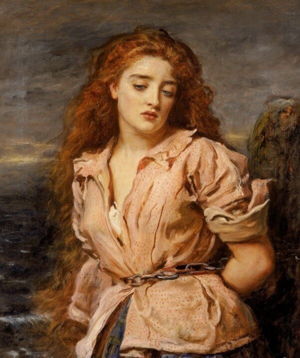 Мученица Солуэй (портрет Маргарет Уилсон),1871. (Джон Эверетт Милле (John Everett Millais,1829 - 1896) – британский художник)
