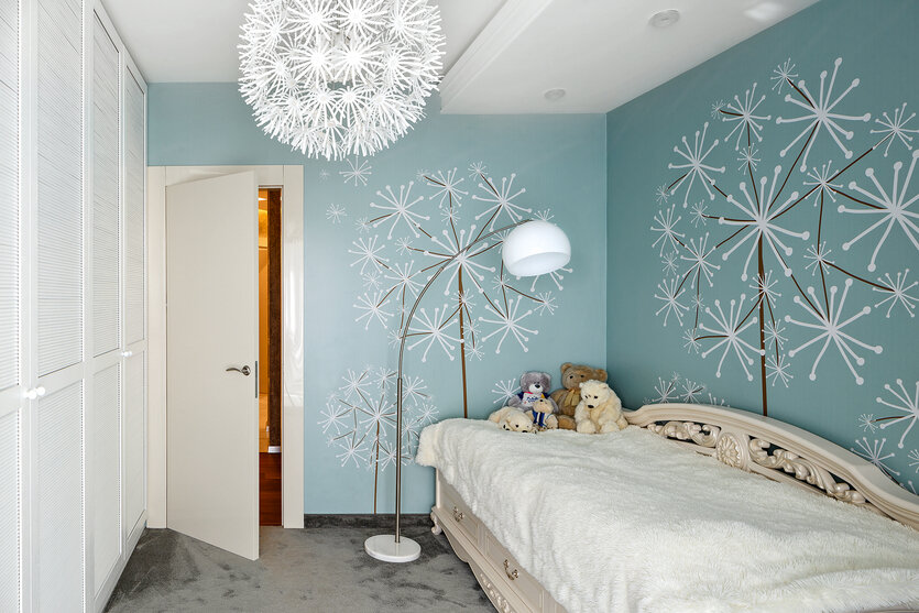 Фрагмент детской комнаты. Автор проекта: Анна Беляевская. Дизайнер: Наталья Сморгонская. Фото: Иван Сорокин.