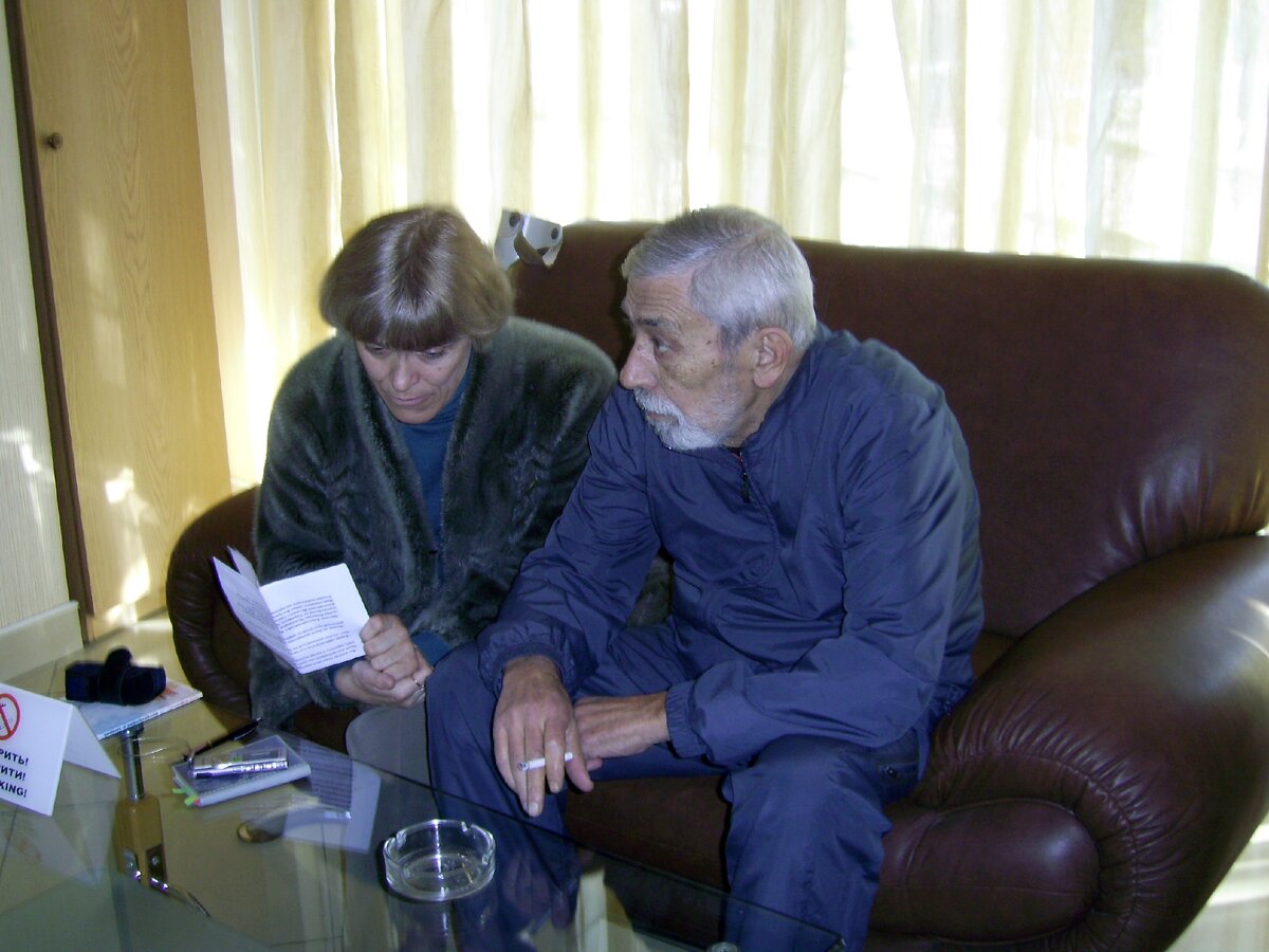 Интервью с Вахтангом Кикабидзе, фото автора,  2010 год. Фото автора.