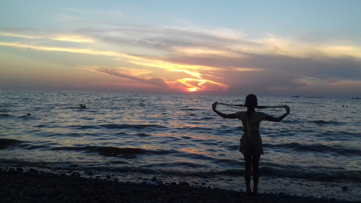 Закат на Каменке в Ейске