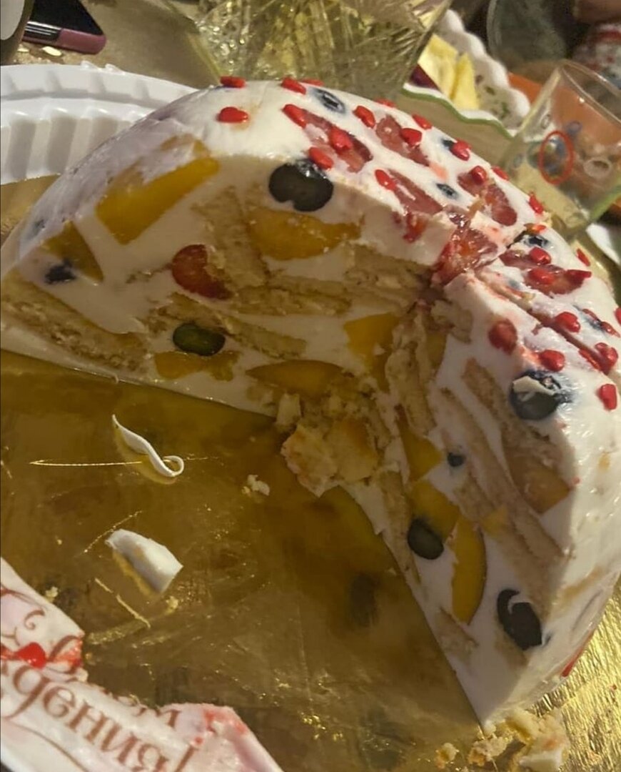 Вот такой тортик получается в разрезе!