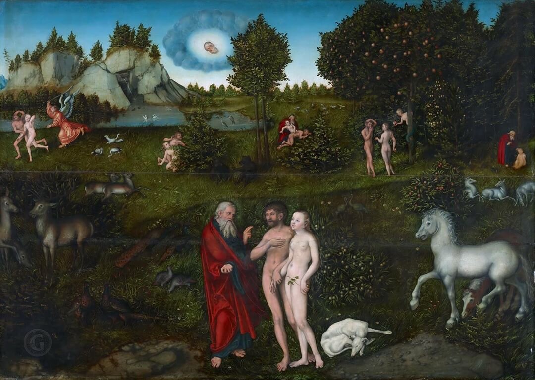 "Эдемский сад" (1530г., Музей истории искусств, Вена)