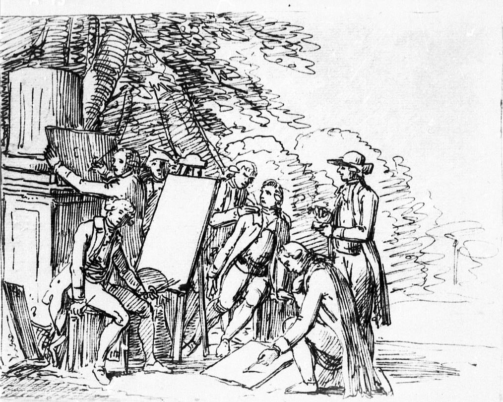 2. Иоганн Фридрих бери, Иоганн Вольфганг фон Гете в своем итальянском кругу друзей