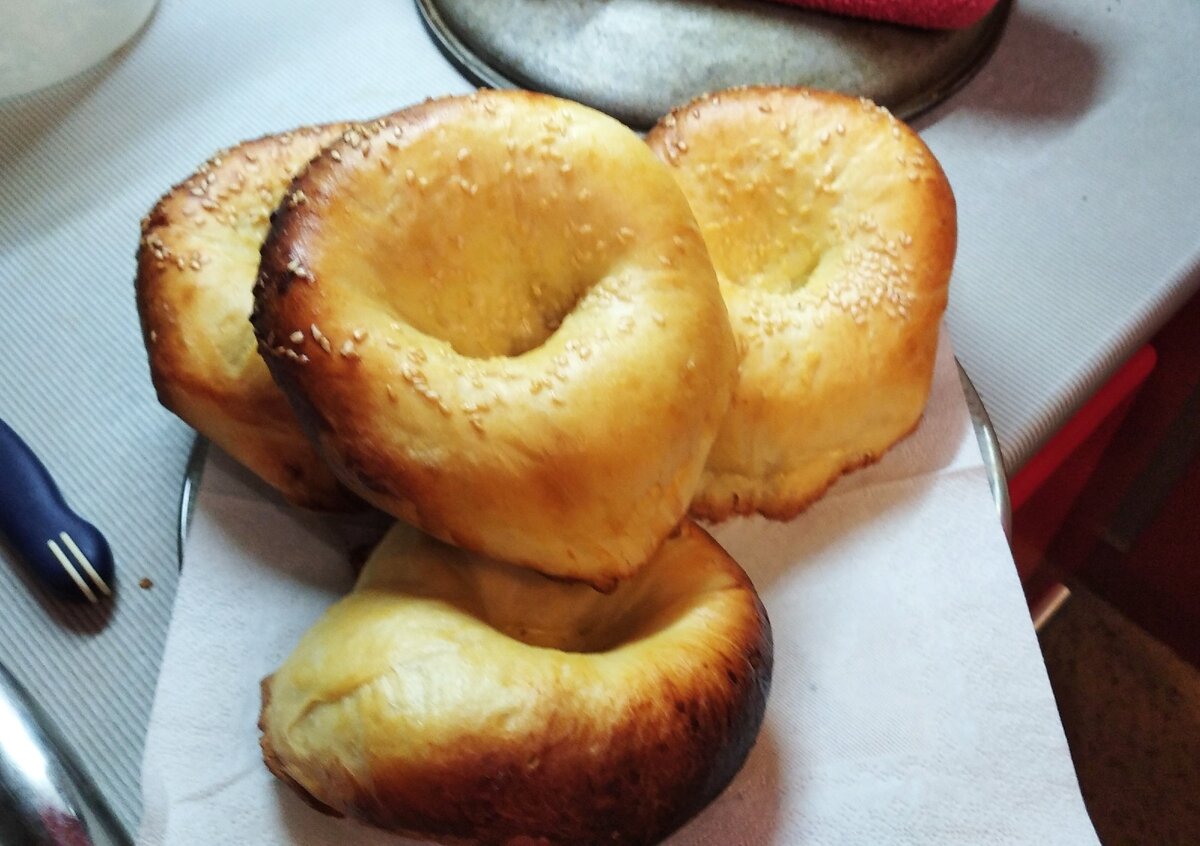 Готовые "тандырные" лепёшки в казане 