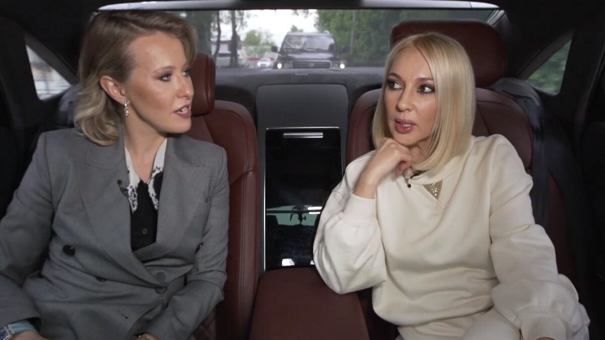 Кадр из интервью с Ксенией Собчак