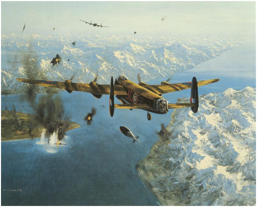 Самая громкая акция «бомб-землетрясений» - потопление линкора «Тирпиц»