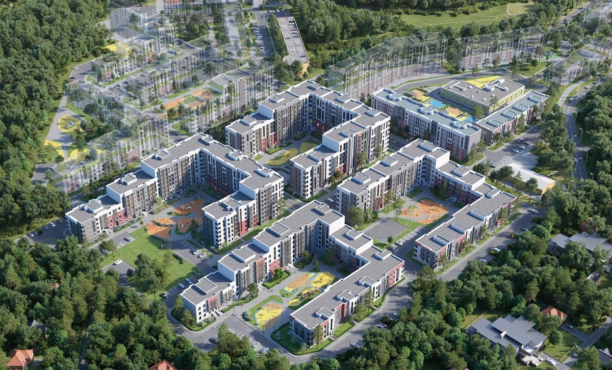 Первая очередь из шести домов