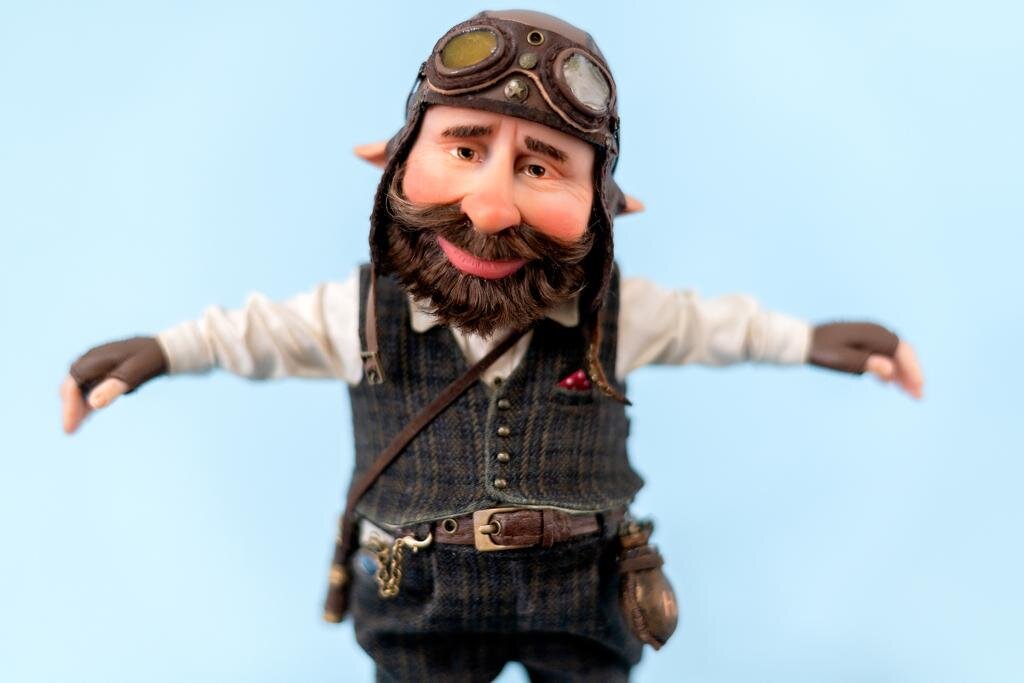 Авторская кукла гном Арчи (2020 г.), свободен для продажи.