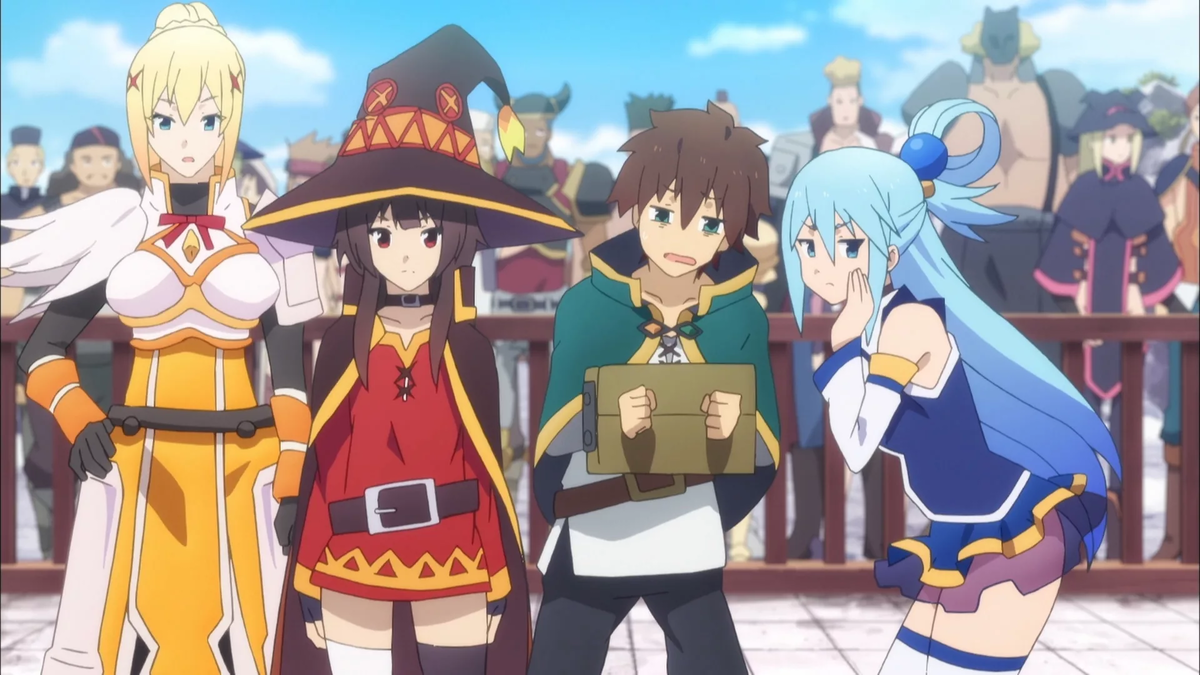 KonoSuba («Kono Subarashii Sekai ni Shukufuku wo», «Богиня благословляет этот прекрасный мир!»)