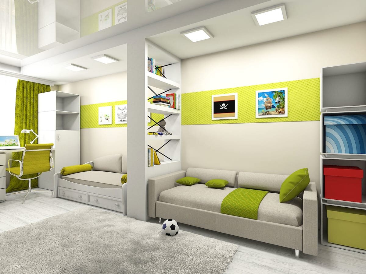 Дизайн проект детской комнаты - реальные фото интерьеров от irhidey.ru