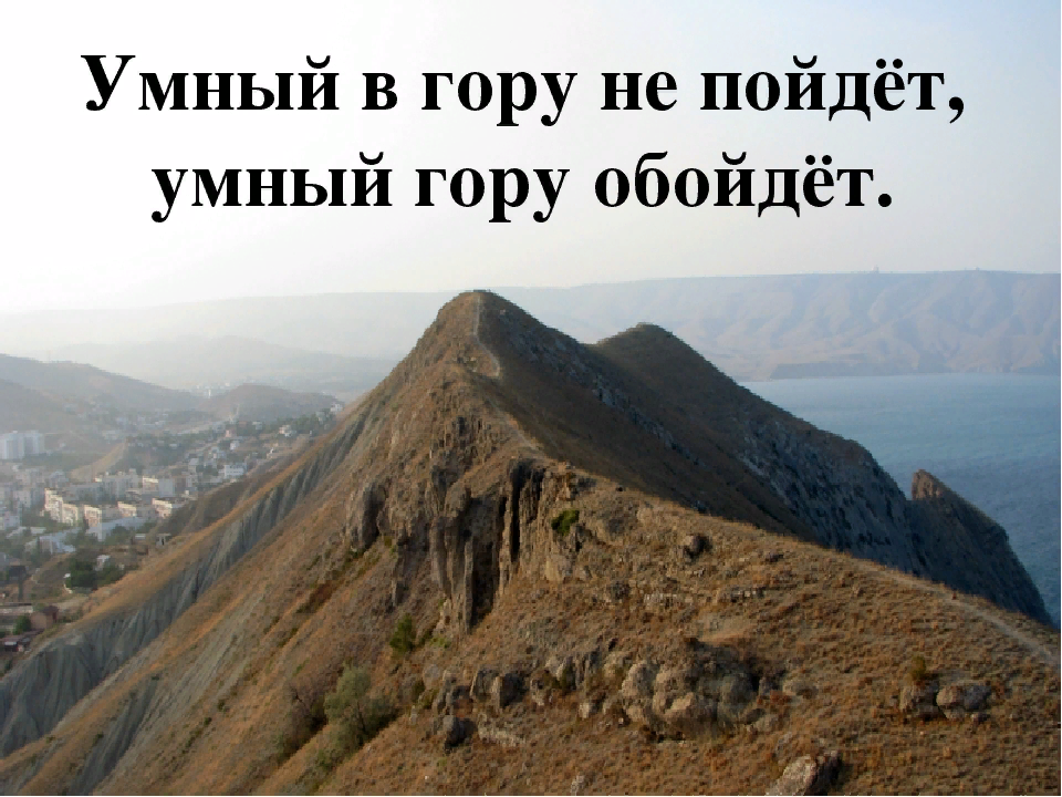 Умный в гору не пойдет умный гору обойдет. Умный в гору. Мудрая гора. Мудрый гору обойдет.