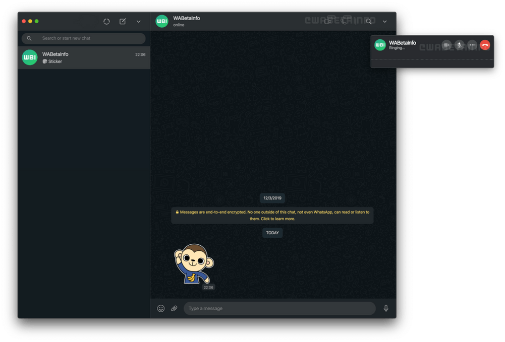 Бета-версия видеозвонков для веб-версии WhatsApp