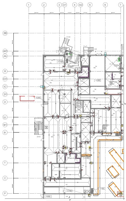 Фрагмент №1 плана производства работ по монтажу отбойников и ограждений