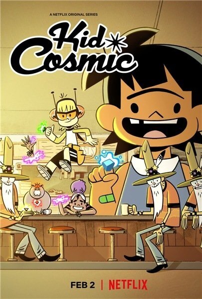 Kid cosmic - типичный мультсериал о дружбе, о героях, с рисовкой в стиле классических комиксов и большой динамикой.