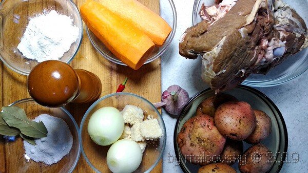 Ингредиенты для приготовления чорбы