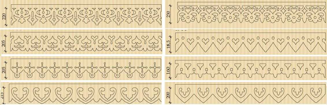 Бордюр на окно. Орнамент прорезной резьбы. Орнаменты для наличников. Орнаменты для резьбы по дереву. Резьба по дереву наличники трафареты.