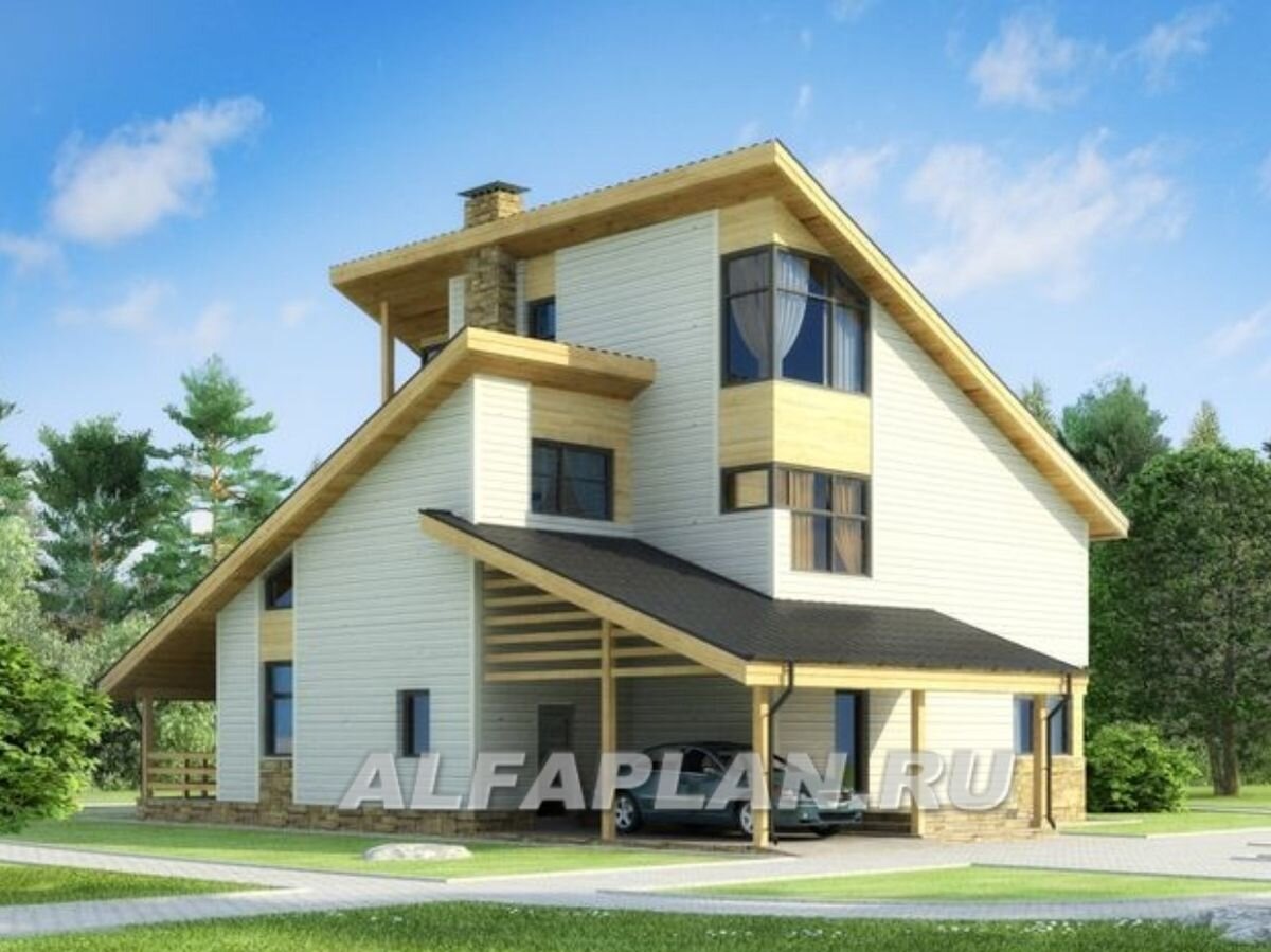 НА СЛАЙД ШОУ 2 ФОТО: Проект загородного дома К-123