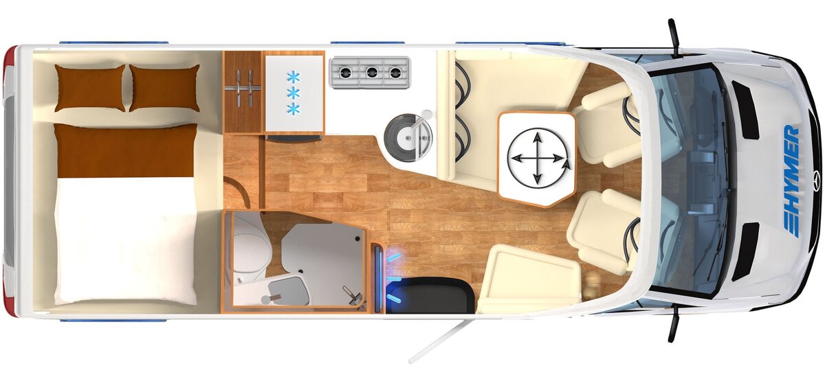 Планировка HYMER B-MC T 550