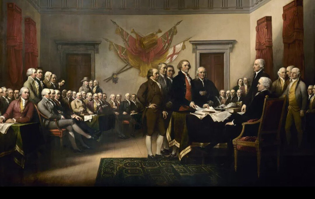 Джон Трамбулл. Декларация независимости. Фото с сайта "Википедия" 