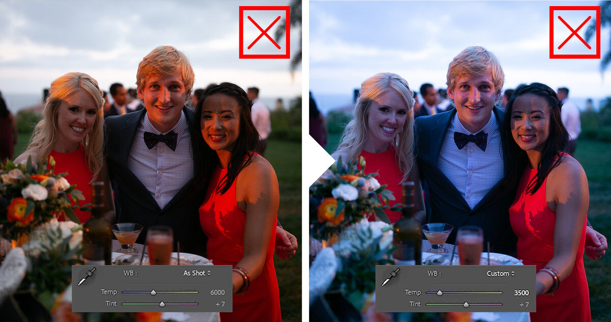 Смешанное освещение на этом фото не добавляет ему креативности. Изображение: spp-photo.ru