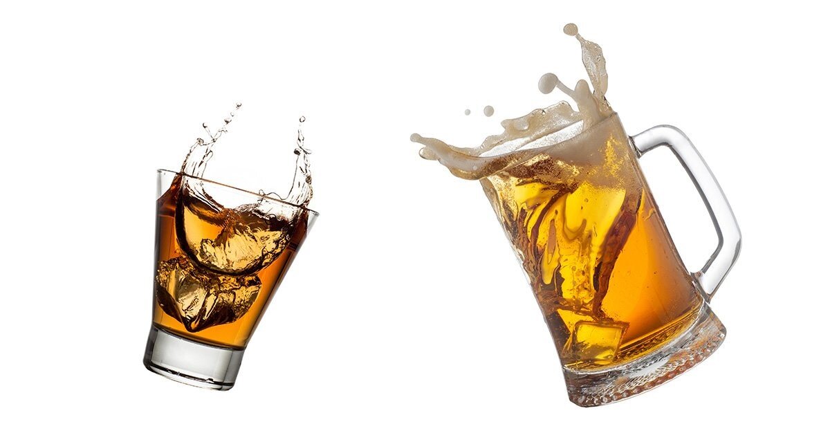 Пиво превращается...превращается пиво... в виски!