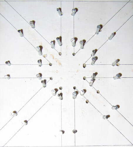 Звездный кондуктор (вбиты половинки финишных гвоздей)