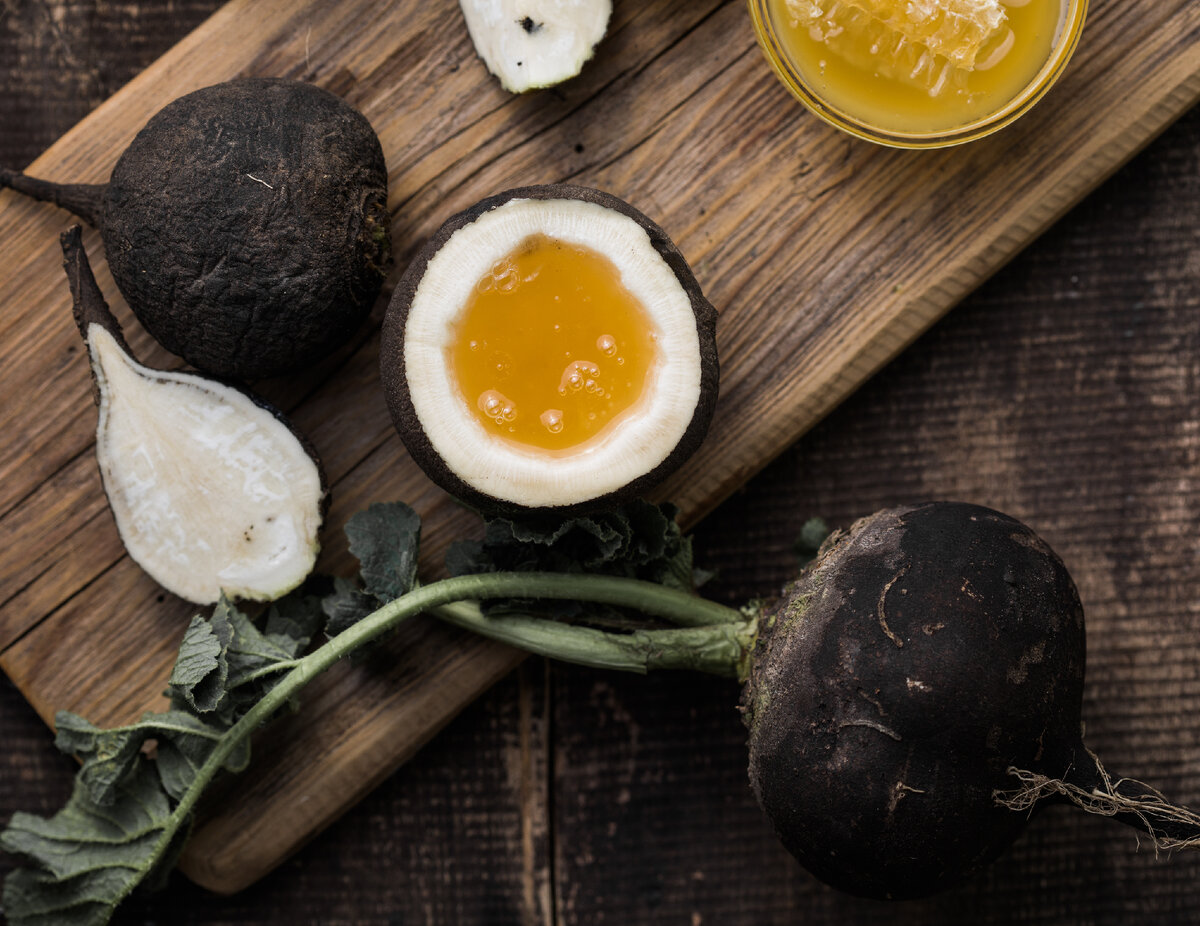 Редька с медом.