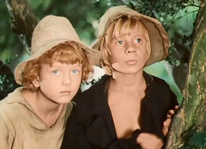 кадр из фильма «Приключения Тома Сойера и Гекльберри Финна» (1981)