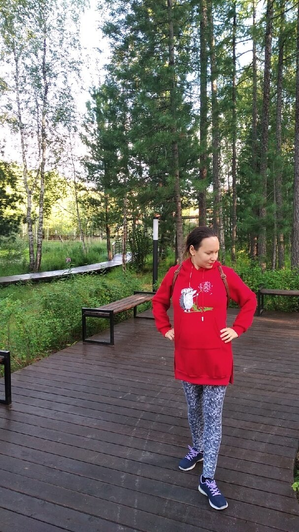 Спорт автора. Прогулка в медленном темпе по парку.