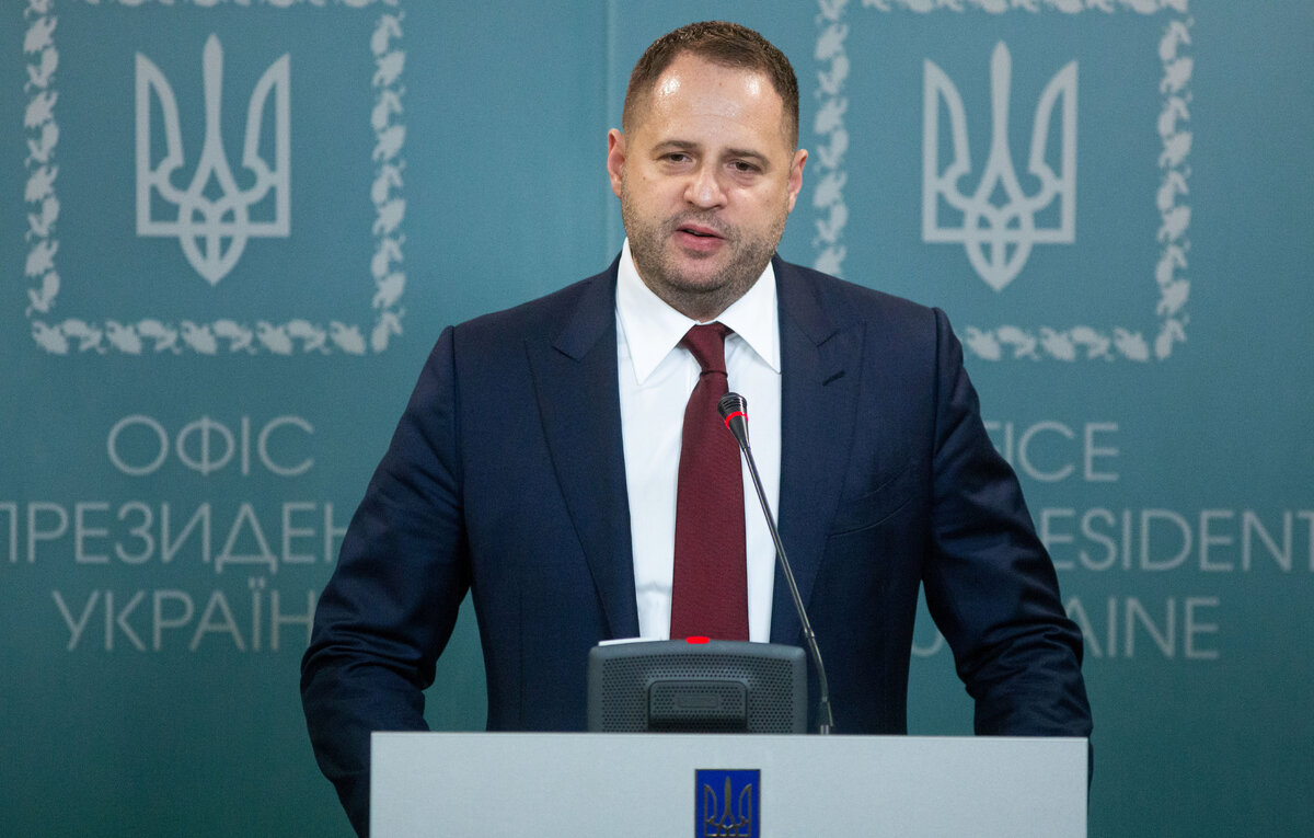    Глава офиса президента Украины Андрей Ермак   Ukrainian Presidential Press Service/Handout via REUTERS