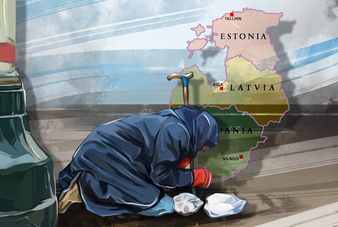 Onafhanklike armoede van die Baltiese republieke in die EU. Foto van oop bronne.