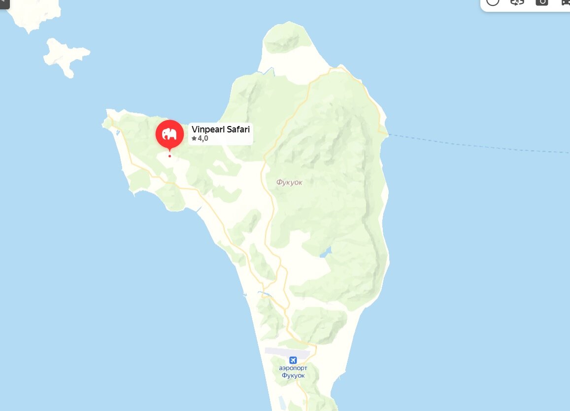 Карта Фукуока с отмеченным зоопарком