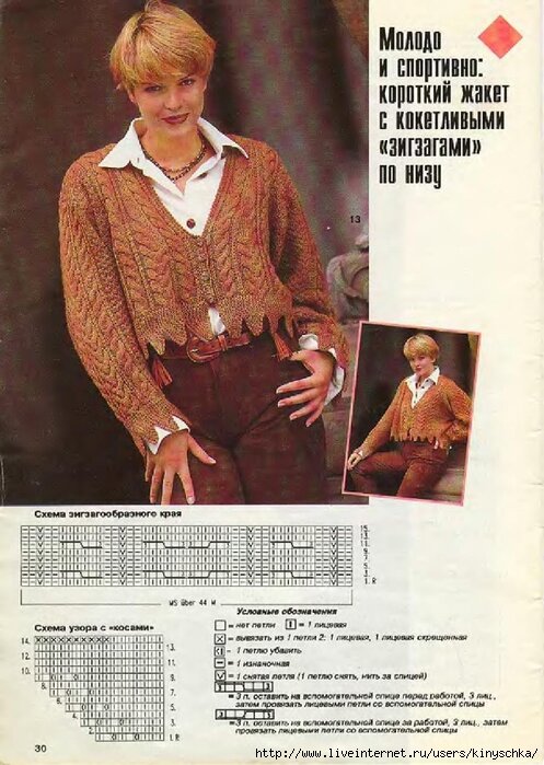 Позаимствовала в интернете, если свой  журнал найду - заменю фото.