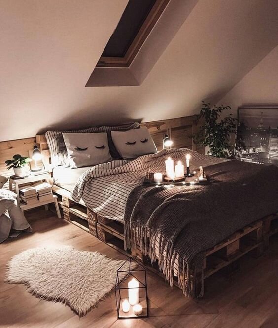 Интерьеры спальни, сайт Pinterest