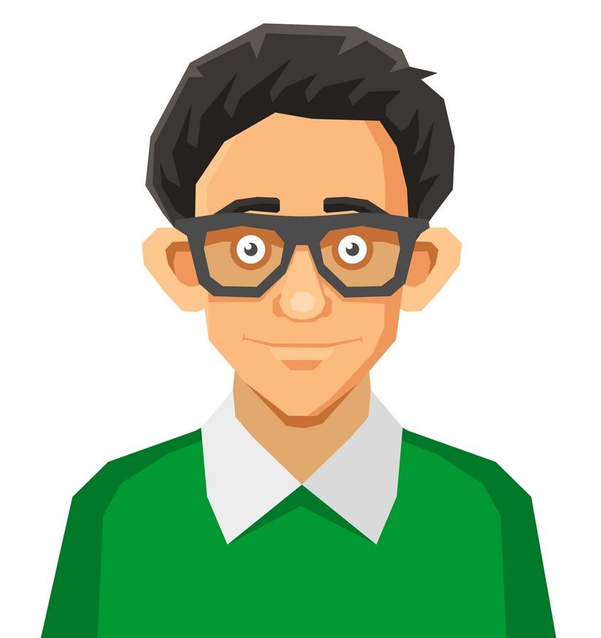Картинка ботаника в очках
