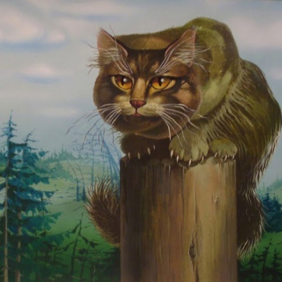 Злой и страшный Кот Баюн, пожиравший богатырей