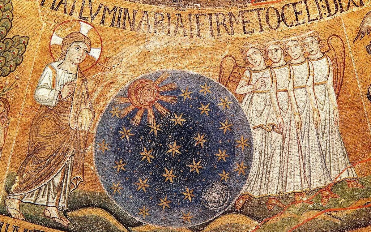 Фрагмент фрески о сотворении мира