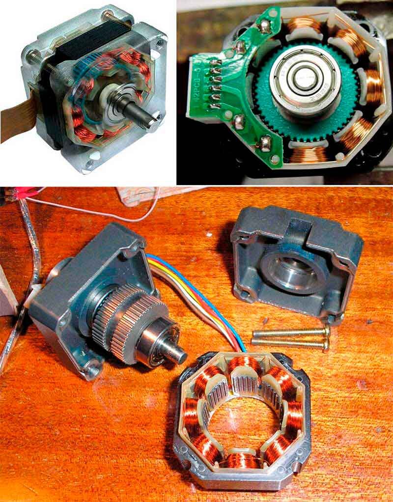 Шаговые двигатели. Принцип работы и управление