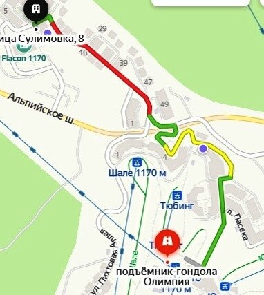 маршрут моей прогулки с чемоданом и без